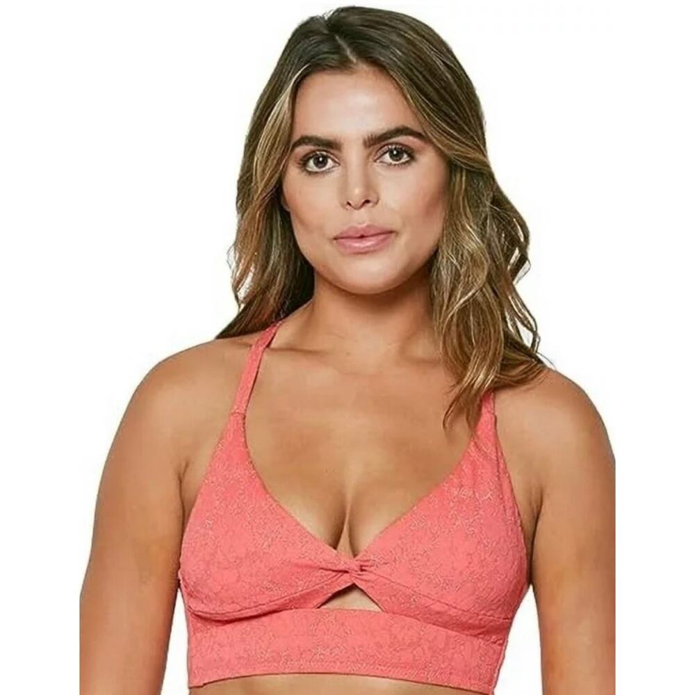Jessica Simpson Flower Power Bikini Top S